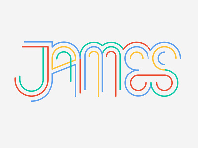 James fun james monowidth name type typography