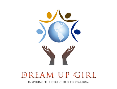 LOGO DESIGN FOR DREAM UP GIRL brand branddesigner charitable design graphic design illustration logo photoshop