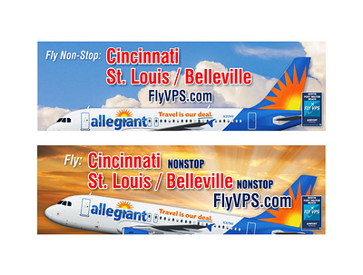 VPS / Allegiant Airline Billboard Design billboard branding design graphic graphic design typography