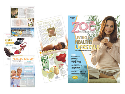 ZOE Magazine Design and Layout design graphic graphic design typography