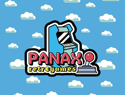 Panax Retro Gaming graphic design logo