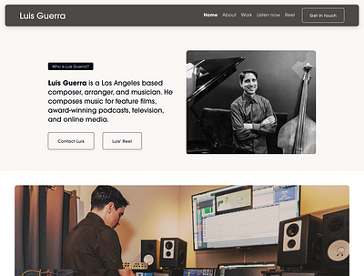 Luis Guerra Music | Squarespace Web Design css design html javascript squarespace web design