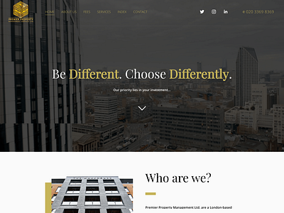 Premier Property Management | Squarespace Web Design