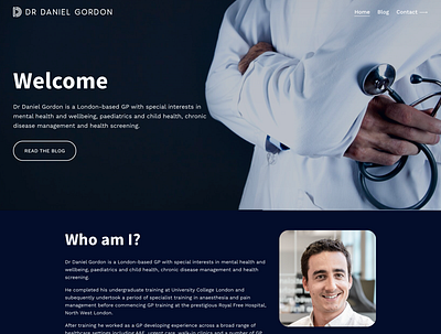 Dr Daniel Gordon | Squarespace Web Design css design html javascript squarespace web design