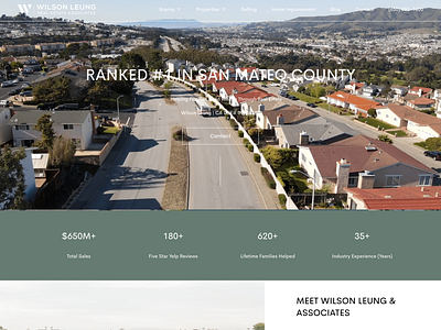 Wilson Leung Real Estate | Squarespace Web Design