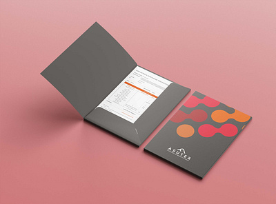 Folder | Asutex branding brochure corporate identity design flyer folder graphic design illustration logo stationery ui vector