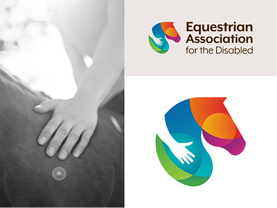 Equestrian Association for the Disabled Brand Identity bond brand identity bright children colourful connection equestrian horse negative space relationship trust vivid