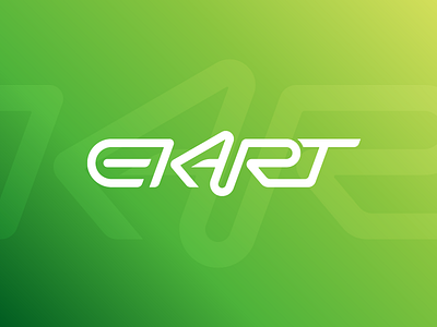 E-Kart Wordmark brand identity e kart electronic kart go kart green energy identity logo wordmark