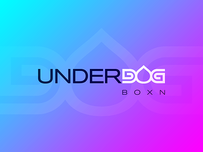 Underdog Boxn Brand Identity boxing brand brand icon brand identity bright colourful colours dog identity logo logomark negative space underdog