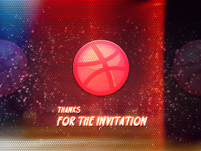 Thanks for the invitation! dribbble invitation thank you thanks thx