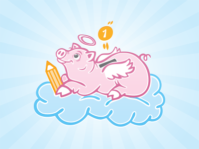 Piggy Bank Illustration graphic beast illustration mascot money piggy bank www.graphicbeast.com
