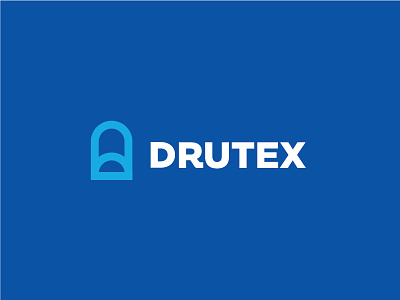 Drutex - brandmark blue ci cielma drutex logo minimalist rebranding simple