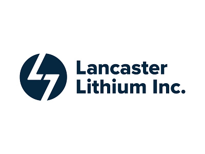 Lancaster Lithium Inc. Logo art direction branding graphic design lithium logo