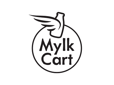 Mylk Cart Logo branding delivery design graphic design illustration logo milk mylk plant based