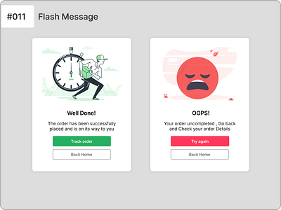 Flash message/011/Daily ui