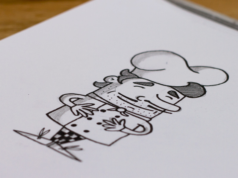 Chef Sketch By Blair Wightman On Dribbble