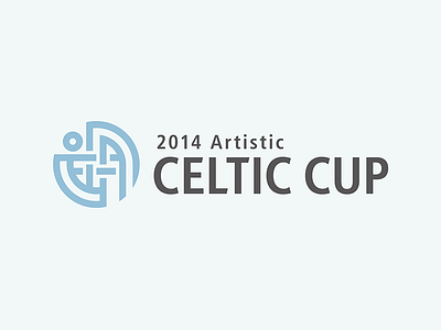 Celtic Cup 2014 Logo athlete branding celtic gymnast gymnastics logo scottish sports