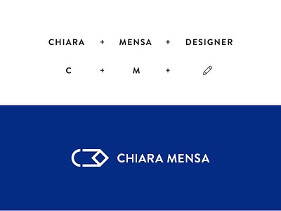 Personal brand identity, concept blue cm concept designer logo minimal pencil personal branding teal
