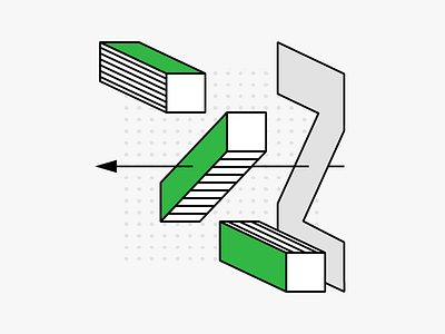 36 days of type: Z is for Z-INDEX illustration isometric layers lettering ordering type typography vector web design z z index