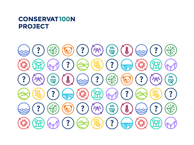 Conservat100n Project Brand biodiversity brand branding conservation ecology icon logo nature pattern vector