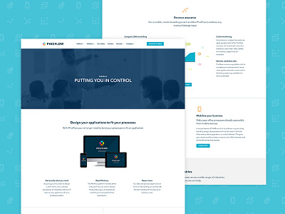 PhixFlow Website & brand refinement automation brand branding business data icons software vector web design website