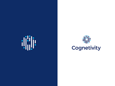 Cognetivity logo brand branding concept data dementia eye information logo neurology vector