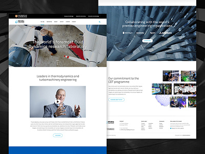 Whittle Laboratory website engineering fluid lab power science turbine turbo web design website wind