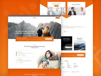 Maxxia UX/UI design finance landing page landing page design salary savings ui ux web design