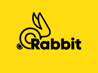 Rabbit Minimalist Logo Design branding design graphic design logo mini design rabbit brand logo rabbit branding rabbit icon rabbit logo rabbit minimalist logo rabbit vector rabbithole typography