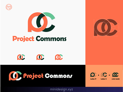 P C ( Project Commons ) Logo Design