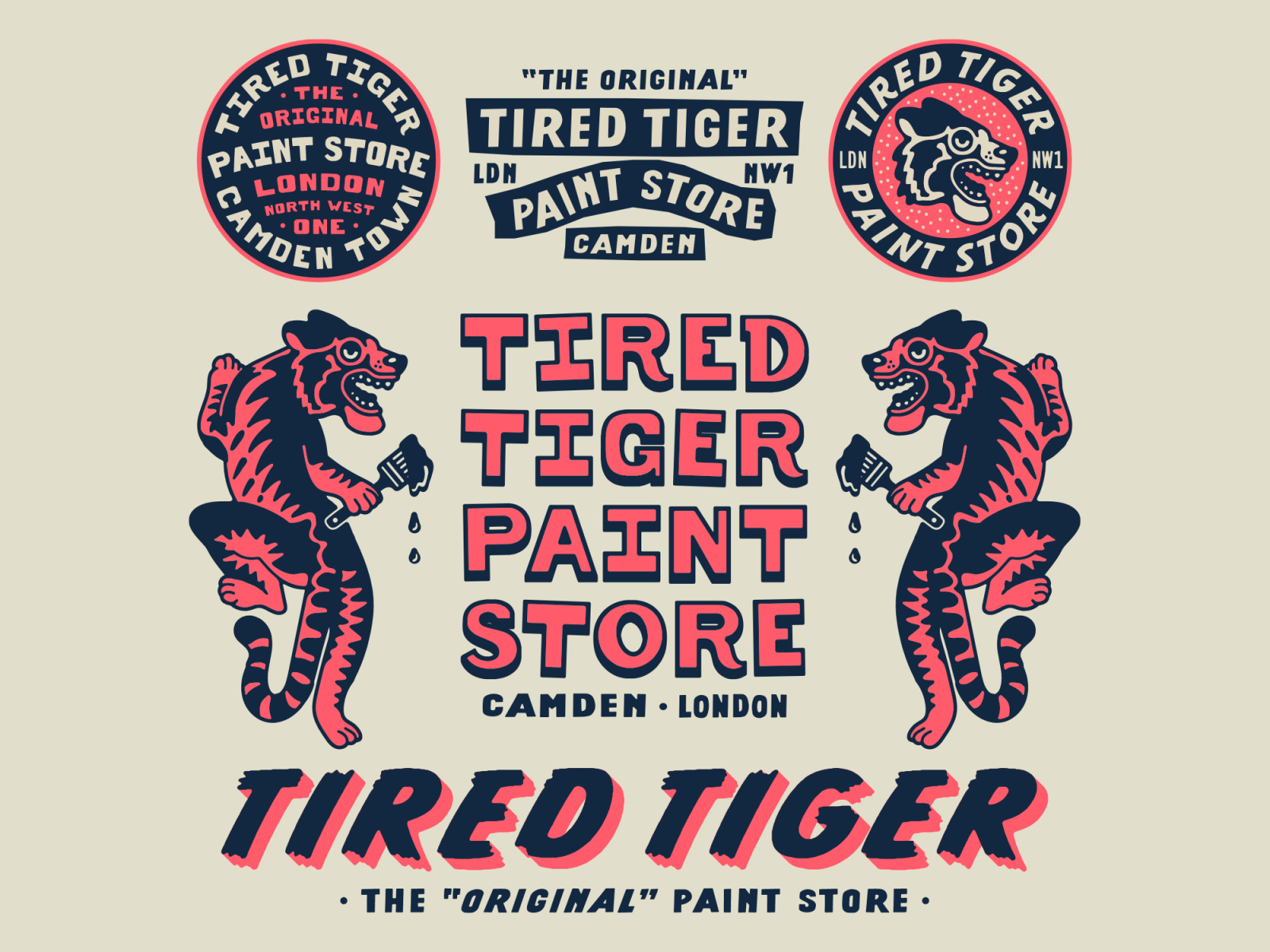 Tired Tiger Paint Store II by Luke Harrison on Dribbble