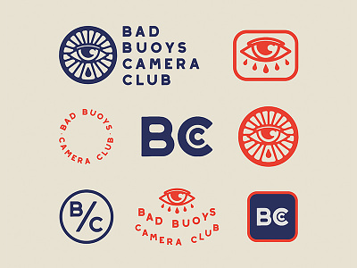 Bad Buoys Camera Club branding debut dribbble first post graphic design hello dribbble identity illustration logo welcome