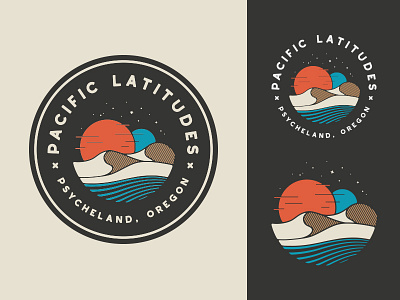 Pacific Latitudes Badge badge branding dribbble graphic design identity illustration lockup logo marks monogram typography