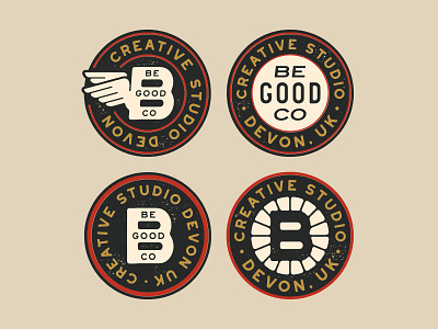 Be Good Co badges and stamps