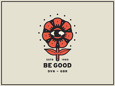 Good Flower art branding design eye flower graphic design handdrawn illustration logo portfolio typography