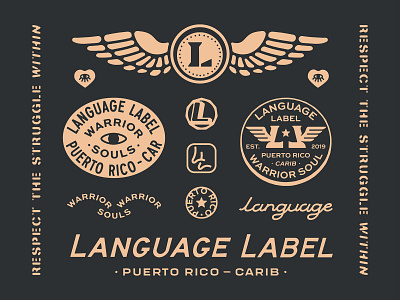 Language Label NGO apparel art badge brand branding charity design drawing dribbble graphic design hand drawn handdrawn identity illustration lockup logo marks monogram portfolio typography