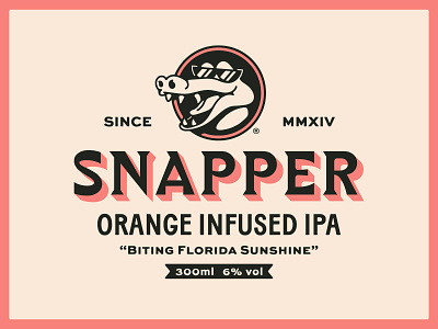 Snapper IPA art beer brand branding drawing dribbble graphic design handdrawn identity illustration ipa lockup logo typography