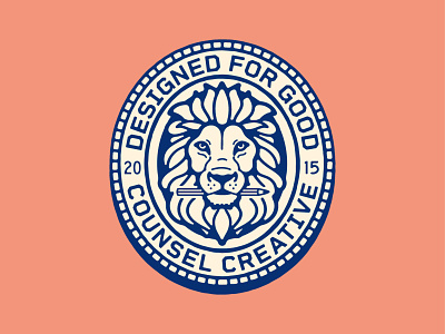 CC Badge (edit) art badge branding design dribbble graphic design identity illustration lion lockup logo marks portfolio typography