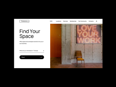 Terminal | Behance Case Study (Turn Sound On) animation contact coworking map motion new style web design webdesign website