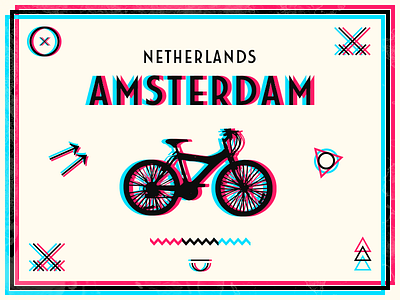Amsterdam amsterdam color creative design glitch netherlands symbol