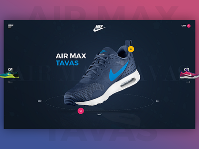 Nike clean design e commerce landing nike product shoe shoes web shop store ui