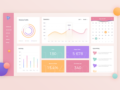 Dashboard UI analytics app clean dashboard design flat interface invoices tables ui ux web