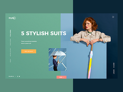 Style. design e commerce fashion landing product shop ui ux web website