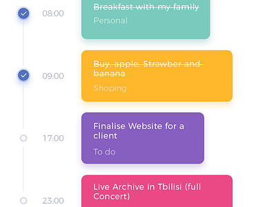 To Do App UI by Giga Tamarashvili on Dribbble