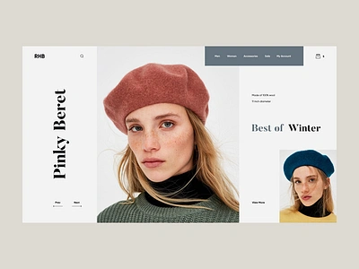 RHB art design fashion giga landing photograpgy product tamarashvili ui ux web