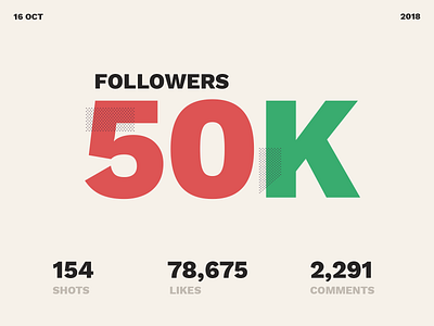 50k Followers 50000 50k 50kfollkowers colors colours follower followers typography