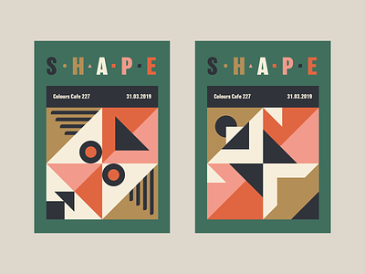 Shape + Colour colors colours exploration geometric graphic design illustration poster shape style