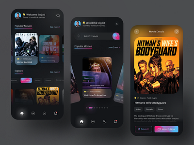 Movie app concept app booking ticket cinema cinemas concept creative dailyui film imdb mobile movie app netflix streaming streaming movie ticket ui uidesign ux webdesign website