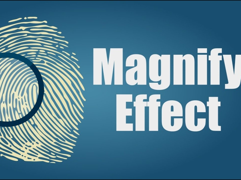 Magnify Effect by Motion Process on Dribbble