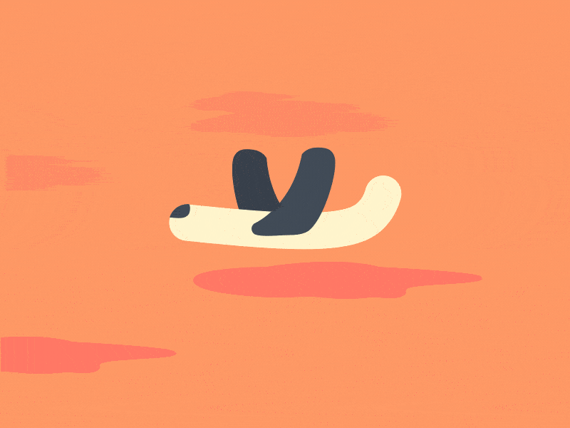 Flying plane by Motion Process on Dribbble